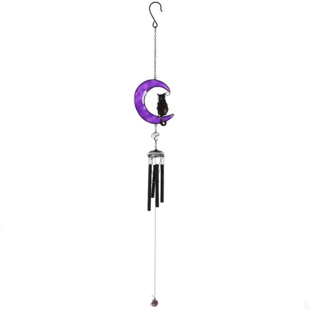 Something Different - Black cat Windchime - Multicolours